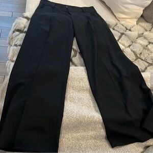 Alice + Olivia Black Wide Leg Pants